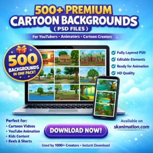 500 Premium Village Backgrounds Bundle! Format- PSD (Photoshop)