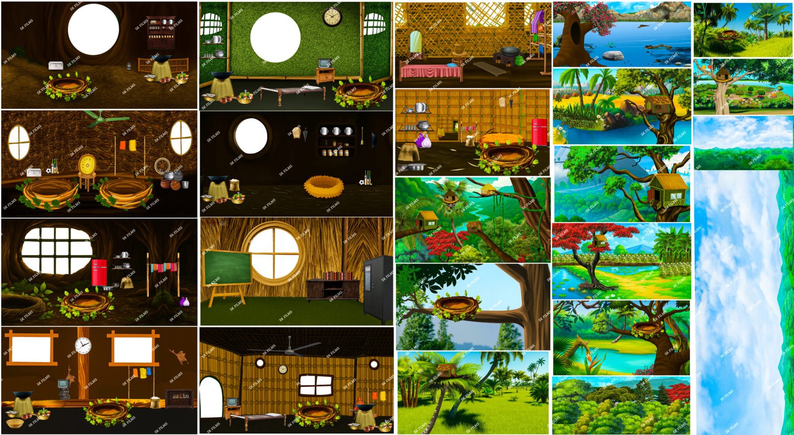 Shops Computer Photoshop (22) Premium Birds Backgrounds Bundle! Format- PSD (Photoshop) – SK ...