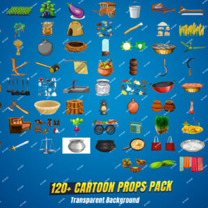 120+ Cartoon Props Pack – HD PNG