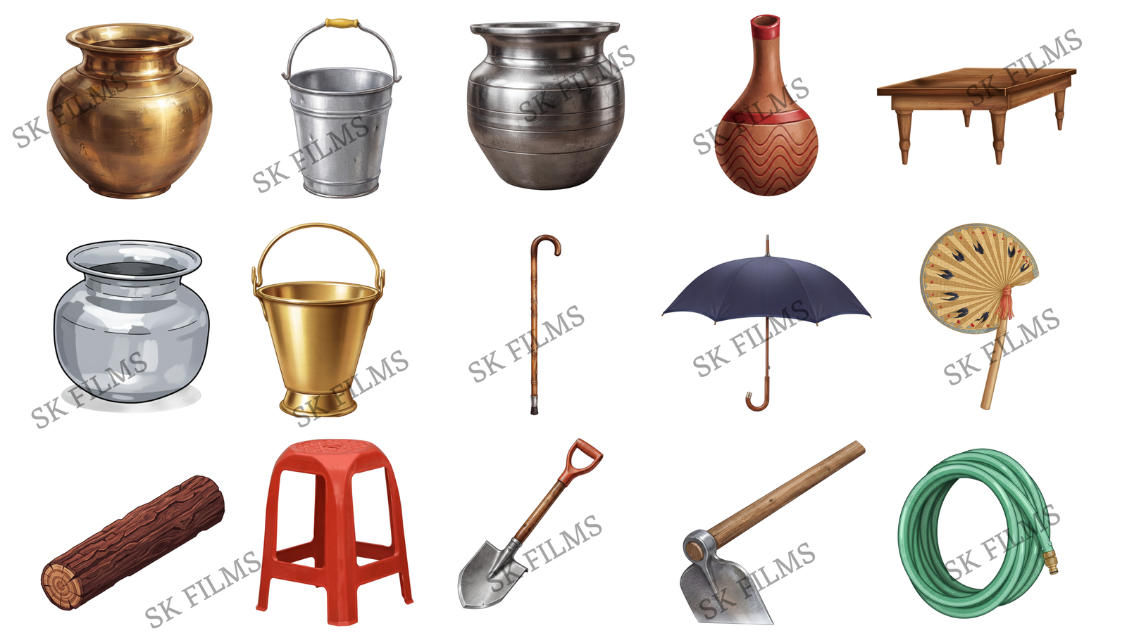 Computer Using Animated Character 160+ Premium Indian Cartoon Props For 2D Animation – SK Animation